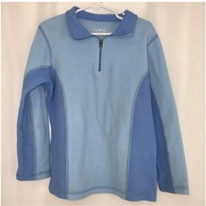 Girl’s L.L. Bean Kids Blue 1/2 Zip Sweatshirt Size L (6X-7)